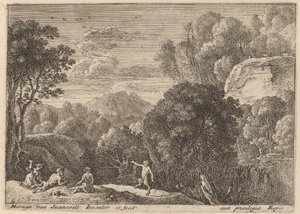 En dansende satyr av Herman van Swanevelt