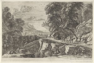 Landskap med to ryttere Fire elvelandskap (serietittel) av Herman van Swanevelt