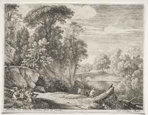 Eselet ledet til elven, ca. 1652-1654.
