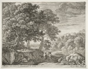 Flukten inn i Egypt, ca. 1652-1654. av Herman van Swanevelt