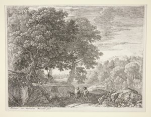 The Little Angels on the Hill, fra settet The Flight into Egypt av Herman van Swanevelt