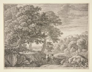 The Little Angels on the Hill, fra settet The Flight into Egypt av Herman van Swanevelt