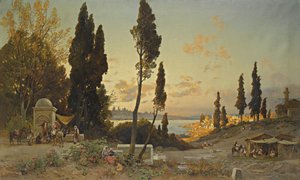 Utsikt over Bosporos, Konstantinopel