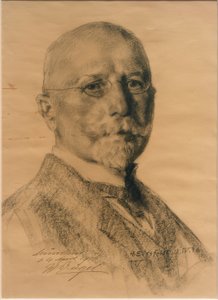 Portrett av Heinrich von Zügel av Hermann Eissfeldt