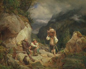 Hvil på fjellet, 1848