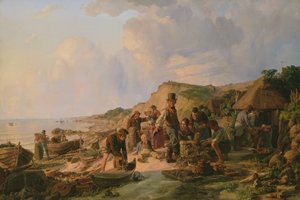 Fiskerens hjemkomst ved Probsteier, 1837
