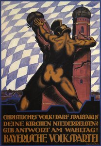 Kristne! Skal Spartacus rive kirkene deres, 1919 av Hermann Keimel