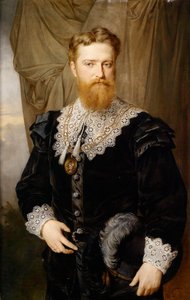 ""Portrett av den østerrikske politikeren Karl Lueger i historisk drakt"" (Portrett av Karl Lueger (1844-1910) i historisk drakt) Maleri av Hermann Nigg (1849-1928) av Hermann Nigg