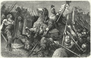 Belisarius angrep østgoterne i Roma, 536 av Hermann Vogel