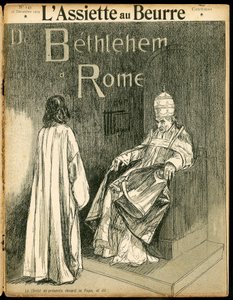 Omslag til "" The Butter Plate"", nummer 143, Satirique en N & B av Hermann Vogel