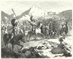 Epaminondas beordret den tebanske hæren til kamp av Hermann Vogel