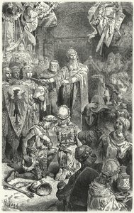 Frederick Barbarossa på en fest i Mainz av Hermann Vogel
