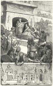 Begravelse av en gammel egyptisk farao av Hermann Vogel