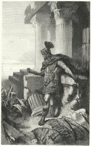 Gaius Marius i eksil blant ruinene av Kartago av Hermann Vogel