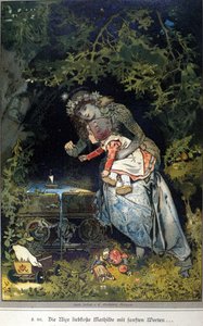 Illustrasjon av Vogel for en fortelling av brødrene Jacob (1785-1863) og Wilhelm (1786-1859) Grimm av Hermann Vogel