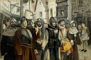 League prosesjon, i Paris av Hermann Vogel
