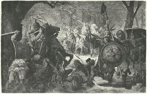 Ottokar II av Böhmens korstog mot de hedenske gamle prøysserne, 1255 av Hermann Vogel
