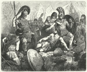 Offerdød til Codrus, konge av Athen av Hermann Vogel