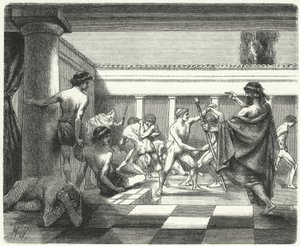 Spartanske ungdommer av Hermann Vogel