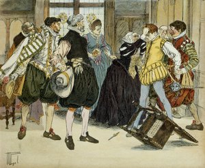 Angrepet av Jean Chatel (1575-1594) 27. desember 1594, som gikk inn på hotellet til Gabrielle d