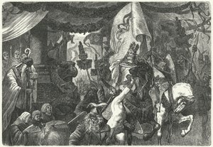 Theoderik den store, østgoternes konge, på vei inn i Roma av Hermann Vogel