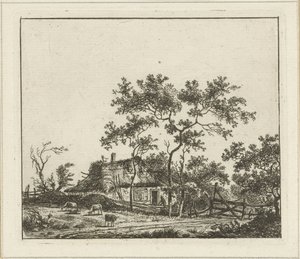 Landskap med gård Seks landskap (tittel på objekt) av Hermanus Fock
