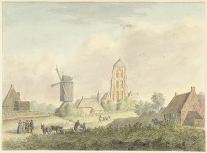 Kirken til landsbyen Westkapelle i Zeeland