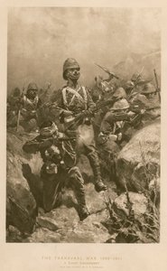 A Sharp Engagement: kamp under Boer War av Hermanus Willem (after) Koekkoek