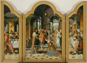 Historien om David og Batseba, Triptych (maleri på tre)