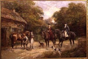 Stopp hos smedene av Heywood Hardy