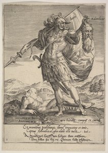 Juda med hodet til Adonibezek, fra Willem van Haecht, Tyrannorum proemia, 1578, 1578.