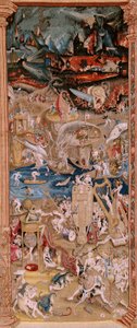 flamsk billedvev. Serie fire billedvev etter Hieronymus Bosch. The Garden of Earthly Delights (Jardín de las Delicias). Fjerde billedvev i serien. Modell Inspirert av arbeidet til Hieronymus Bosch. Produksjon Ukjent verksted, Brussel. Før 1560. Fa