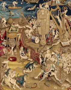 The Garden of Earthly Delights. ca. 1560 (teppe) av Hieronymus (after) Bosch