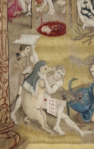 The Garden of Earthly Delights. ca. 1560 (teppe) av Hieronymus (after) Bosch