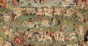 The Garden of Earthly Delights. ca. 1560 (teppe) av Hieronymus (after) Bosch