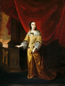 Portrett av en dame (olje på lerret) av Hieronymus (circle of) Janssens