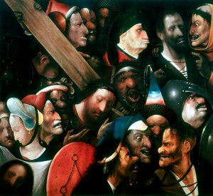 Å bære korset, c1480-1516 av Hieronymus Bosch