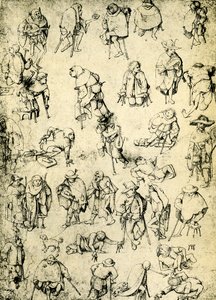 Krøblinge, tiggere og tiggermusikere av Hieronymus Bosch