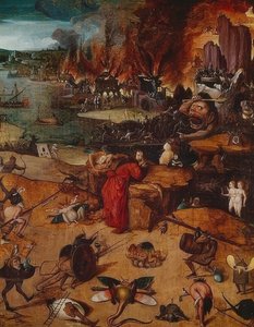 Fristelsen til Saint Anthony av Hieronymus Bosch