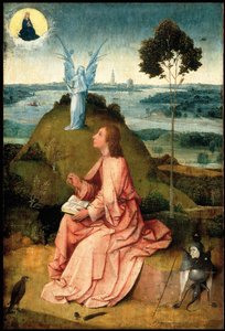 Evangelisten Johannes på Patmos, ca. 1505 av Hieronymus Bosch