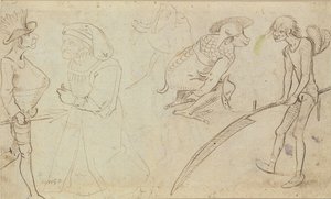 Studier av groteske skikkelser av Hieronymus Bosch