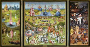 The Garden of Earthly Delights', 1500-tallet. av Hieronymus Bosch