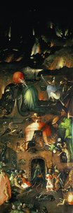 The Last Judgment (altertavle): Interiør av høyre fløy av Hieronymus Bosch