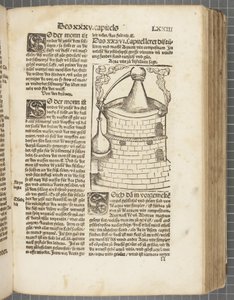 Destillering av boken av Hieronymus Brunschwig