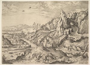 Abraham og Isak på vei til offer, 1558.