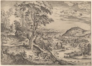 Cephalus og Procris av Hieronymus Cock