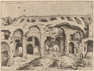 Fjerde utsikt over Colosseum av Hieronymus Cock
