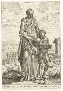 Grammatikk (tittel på objekt) Liberal arts og Minerva, Apollo og Industria (serietittel)