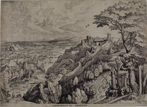 Saint Hieronymus i ørkenen av Hieronymus Cock