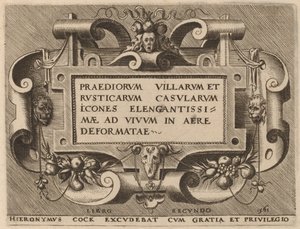 Tittelside for "Villa Farms" av Hieronymus Cock